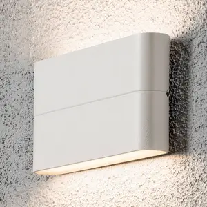 Konstsmide Applique d'extérieur LED Chieri 17 cm blanche pas cher