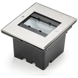 Konstsmide Spot LED encastré de sol Kaspar, aluminium, 18,5 x 15,5 cm