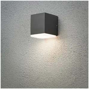 Monza Applique murale d'extérieur moderne led gris foncé, IP54 - KonstsmideVendu parluminaire