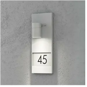Konstsmide Modena Applique Murale Numéro De Maison Moderne Extérieure Grise, Ip44Vendu parluminaire