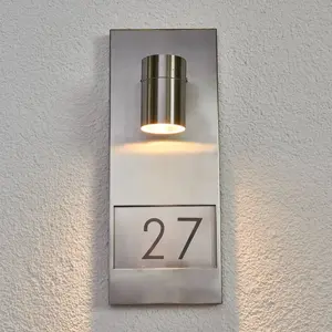 Konstsmide Numero de maison Eclaire Chrome pas cher