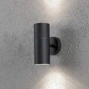 Modena Grande applique murale d'extérieur moderne noire, IP44 - KonstsmideVendu parluminaire