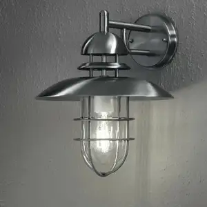 Comparateur de prix : Applique murale extérieure Konstsmide Sorrento 7319-000 E27 60 W acier inoxydable