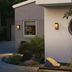 Konstsmide Applique d'extérieur LED Rho, couleur rouille, hauteur 28 c...