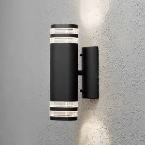 Comparateur de prix : Konstsmide Applique d’extérieur Modena, à 2 lampes, noire