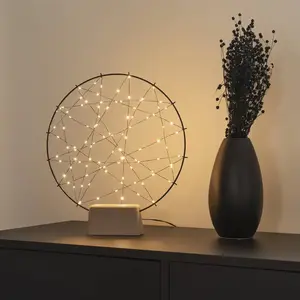 Konstsmide Christmas Silhouette LED petit anneau avec pied de bois