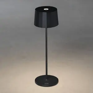 Konstsmide Lampe à poser LED Positano pour extérieur, noire
