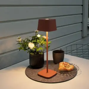 Comparateur de prix : Konstsmide Lampe de table LED Capri extérieur, terracotta