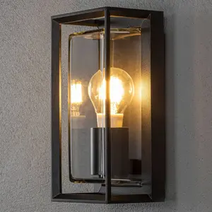 Comparateur de prix : Applique murale Brindisi Verre Noir mat Konstsmide