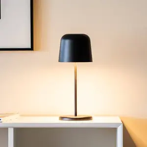 Konstsmide Lampe de table LED rechargeable Biot, noire, hauteur 30 cm,... pas cher