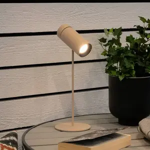 Konstsmide Lampe à poser LED rechargeable Multi, couleur sable, hauteu... pas cher
