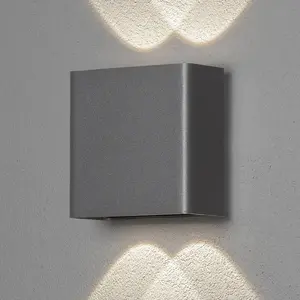 Comparateur de prix : Konstsmide Applique LED Chieri, 4 lampes, anthracite