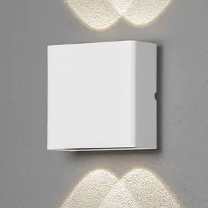 Konstsmide Applique d'extérieur LED Chieri, 4 lampes, blanche pas cher