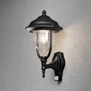 Konstsmide Applique extérieur noire Parma détecteur mvtVendu parluminaire