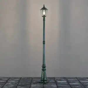 Comparateur de prix : Konstsmide Lampe pour mât Firenze à 1 lampe, verte