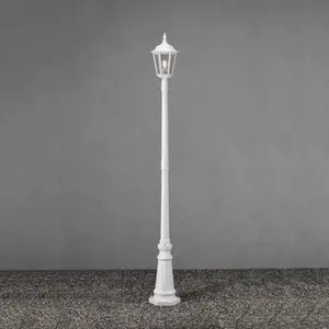 Comparateur de prix : Konstsmide Lampe pour mât Firenze à 1 lampe, blanche