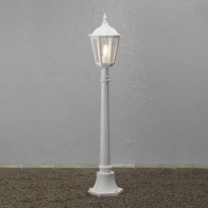 Konstsmide - Firenze Borne lumineuse d'extérieur Basic Pathway blanc mat, IP43Vendu parluminaire