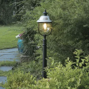 Konstsmide - Parma Borne d'extérieur moderne en acier inoxydable noir IP43Vendu parluminaire