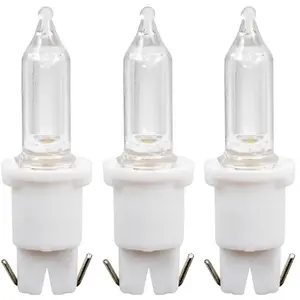Konstsmide Christmas Lot de 3 ampoules de rechange Push-in 0,06W 3V
