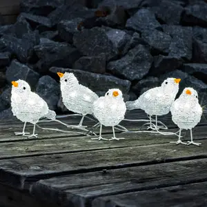 Comparateur de prix : Konstsmide Christmas Jolie décoration d'ext. LED Quintette d'oiseaux