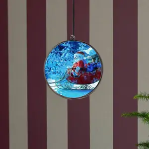 Konstsmide Christmas Boules hologramme 3D, paysage hivernal, 64 LED pas cher