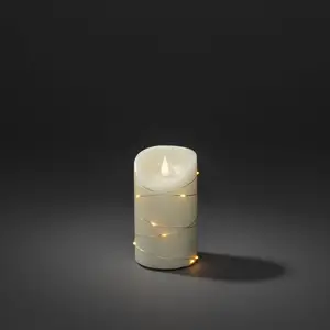 Comparateur de prix : Konstsmide 1834-180 Grande bougie à piles 3D Living sans flamme, cire ...