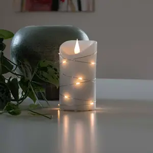 Comparateur de prix : Konstsmide 1834-190 décoration de Noël, Plastique Cire, Blanc, 13.5cm x 7.5cm
