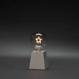 Konstsmide Christmas Lampe déco à poser LED en bois, filament étoile pas cher