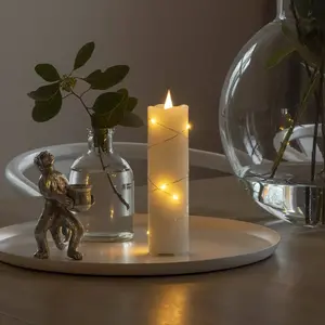 Comparateur de prix : Konstsmide 1826-180 décoration de Noël, Cire Plastique, Cream White, 1...