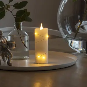 Comparateur de prix : Konstsmide 1824-180 décoration de Noël, Cire Plastique, Cream White, 1...