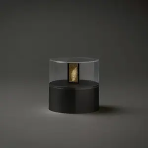 Konstsmide Christmas Lampe décorative LED à effet bougie, socle noir pas cher