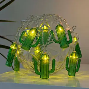 Comparateur de prix : Konstsmide Season Guirlande lumineuse LED Cactus, sur pile