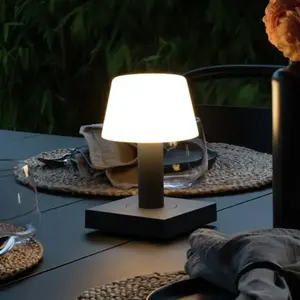 Konstsmide Lampe table LED Monaco, batterie, gris foncéVendu paramazon