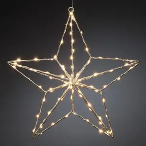 Konstsmide Christmas Lampe décorative LED Étoile d'argent 37x36 cm