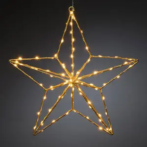 Konstsmide Christmas Lampe décorative LED Étoile d’or 37x36 cm