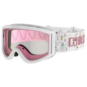 Masque Bliz Pixie blanc avec lentille miroir rose pour enfant
