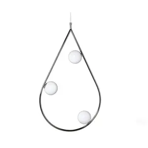 Pholc PEARLS-Suspension Métal/Verre 3 lumières Ø46cm pas cher