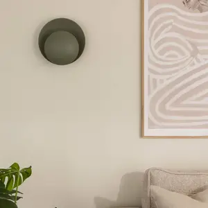 Applique murale Globen Lighting Orbit, verte, métal, Ø 30 cmVendu parluminaire