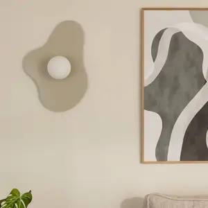 Applique murale Illusion de Globen Lighting, beige, verre, 60 cmVendu parluminaire