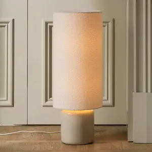 Lampe sur pied Florian de Globen Lighting, blanc/beige, hauteur 80 cmVendu parluminaire