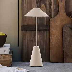 Globen Lighting Lampe de table d'extérieur rechargeable Cannes, beige,...