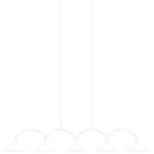 Curve 5 Suspension White - Globen Lighting pas cher
