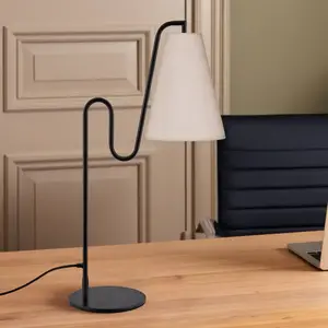 Lampe à poser Lou de Globen Lighting, noir/blanc, hauteur 55 cm pas cher