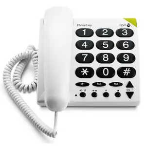 Téléphone pour la maison - DORO - PhoneEasy 311c Blanc 56710 pas cher