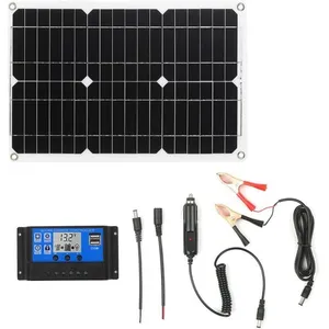 Kit panneau solaire monocristallin Off-Grid 18 W 12 V avec kit de câbl...Vendu parcdiscount