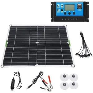 Kit de panneau solaire 200 W 12 V avec chargeur de batterie 100 A A7Vendu parcdiscount