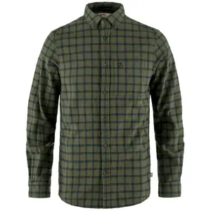 Fjällräven - Övik Flannel Shirt - Chemise taille S, vert olive