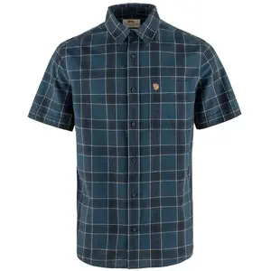 Comparateur de prix : Chemise Fjällräven Övik Travel manche courte bleu foncé - L