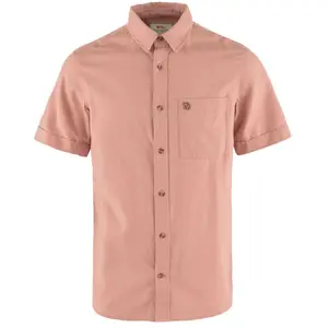 Fjällräven Övik Travel Shirt SS - Chemise homme Dusty Rose S pas cher