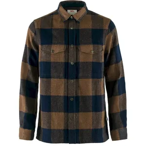 Chemise Fjällräven Canada manche longue marron bleu marine - S